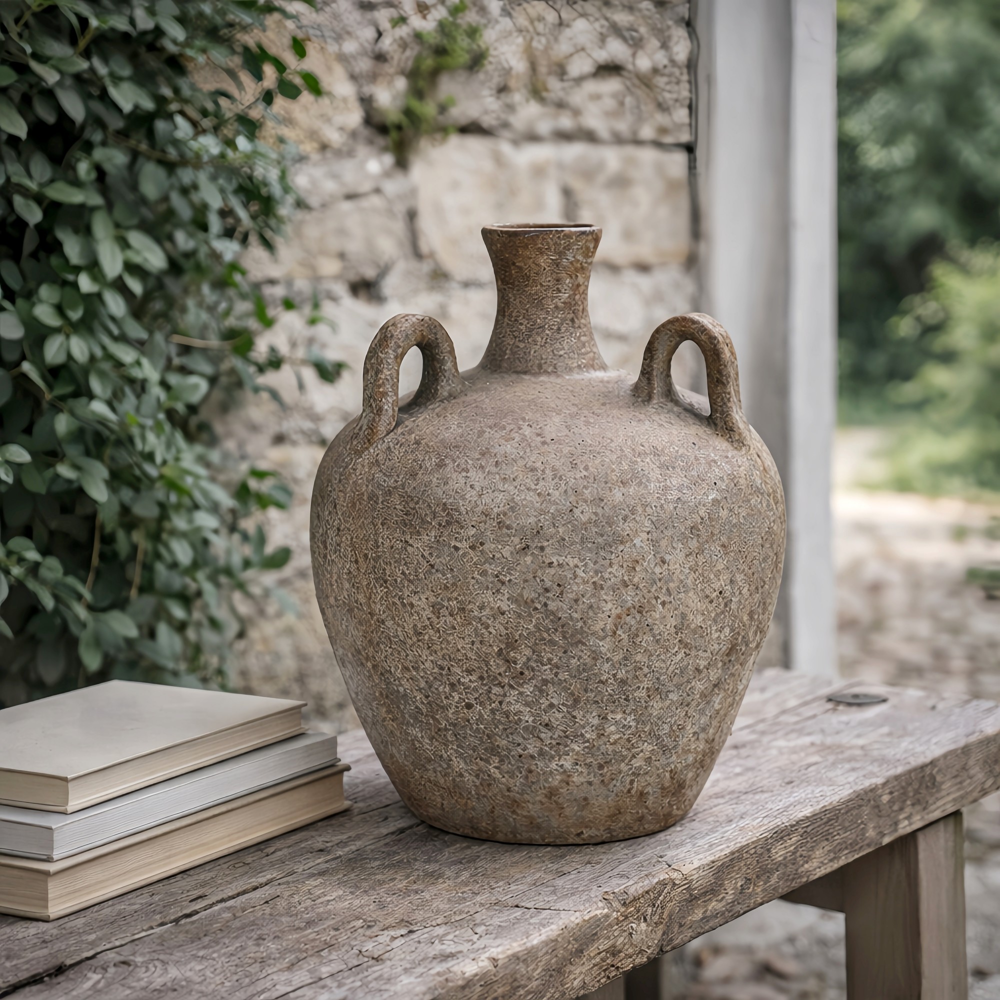 Decorative Vase in the Shape of a Gourd, Vintage Style, Height 32 Cm. For Home Decoration ราคา 3,850 บาท*ส่งฟรี