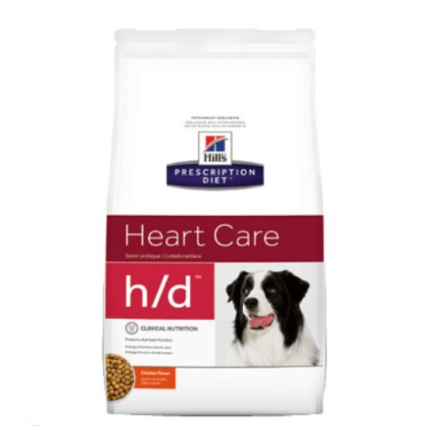 Hill's h/d canine 1.5kg ฮิลล์ อาหารสุนัข อาหารสุนัขโรคหัวใจ ขนาด 1.5 กก ราคา 838 บาท*ส่งฟรี