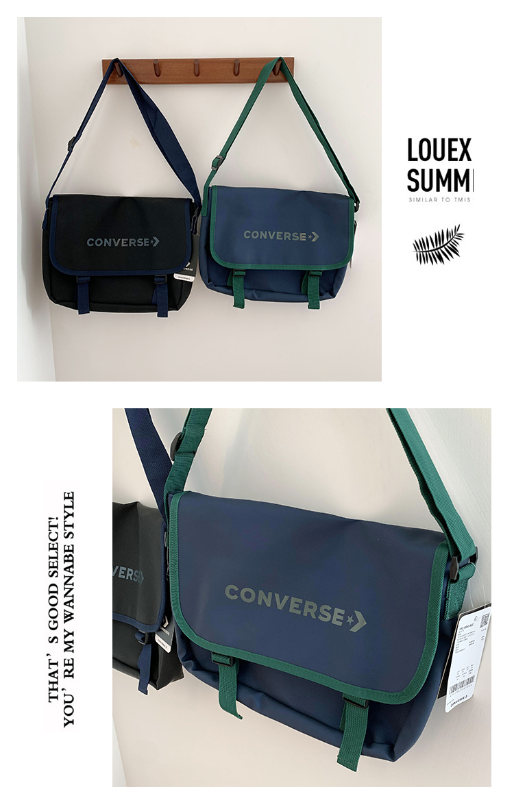 มุมมองเพิ่มเติมเกี่ยวกับ [ Converse  ] ใบใหญ่ Converse กระเป๋าสะพายข้าง Bashful Messenger Bag รุ่น 1269 (2สี)