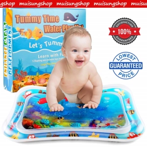 ภาพหน้าปกสินค้าMUISUNGSHOP ฺBABY Slapped pad Water Mat ของเล่นสำหรับเด็กเล็ก ของเล่นทารกแรกเกิด Inflatable Tummy Time เบาะน้ำสำหรับเล่น ที่เกี่ยวข้อง
