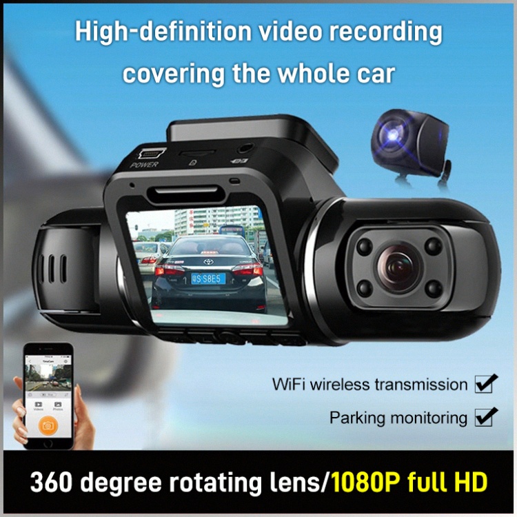Driving recorder, full high definition recording, automatic collision detection, smart chip ราคา  961 บาท*ส่งฟรี