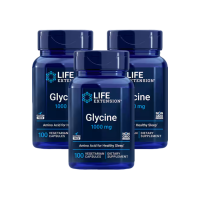 LIFE EXTENSION Glycine 1000 มิลลิกรัม 100 แคปซูลมังสวิรัติ กรดอะมิโนช่วยให้มันให้ประโยชน์สุขภาพสูงสุด