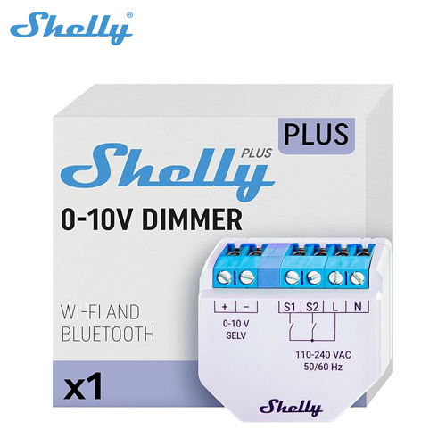 Shelly Plus 0-10V Dimmer DC smart dimming controller esigned to manage dimming driversoffers precise dimming remote control ราคา 706 บาท*ส่งฟรี