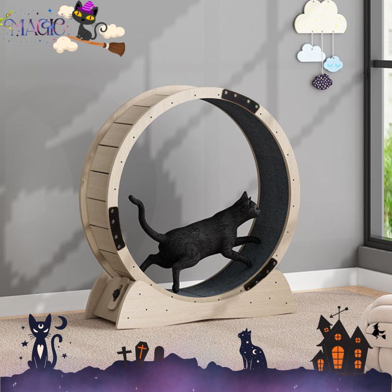 Motorized running machine cat fitness cat large fitness cat climbing frame pet running wheel cat fitness cat toy cat Wood genuine ราคา 6,930 บาท*ส่งฟรี