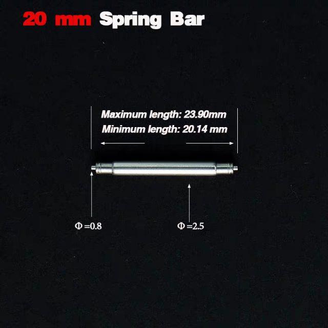 ภาพอธิบายเพิ่มเติมของ สปริงบาร์  สแตนเลส ความหนา1.8,2.0,2.5มิล สำหรับสายนาฬิกา ขนาด16,20,22,23,24  ชำระเงินได้ปลายทางได้ครับ