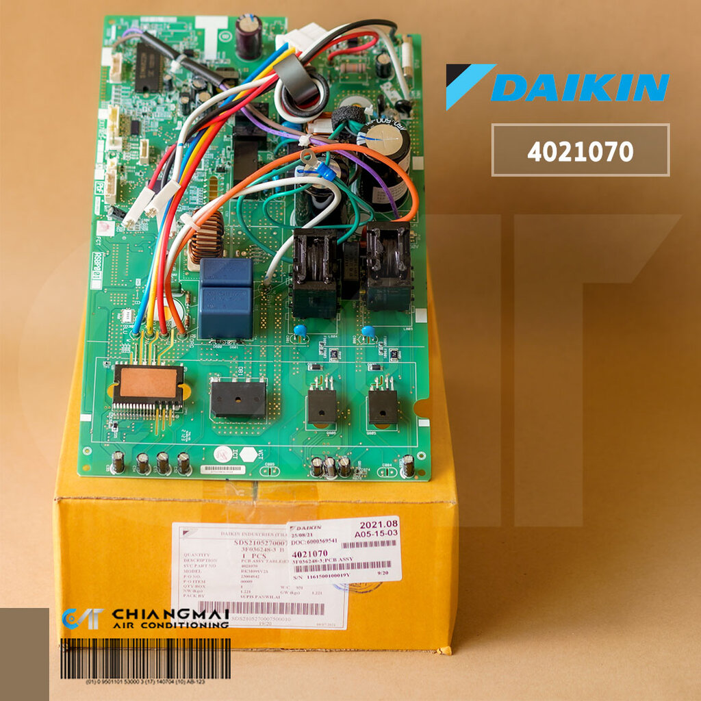 4021070 แผงวงจรแอร์ Daikin แผงบอร์ดแอร์ไดกิ้น แผงบอร์ดคอยล์ร้อน รุ่น RKM09SV2S อะไหล่แอร์ ของแท้ศูนย์ ราคา 4,050 บาท*ส่งฟรี