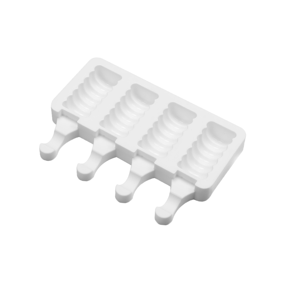 HUMANS FASHION DIY Pop Cakesicle Mold Ice Cream Maker Silicone Popsicle Mold 4-Cavity