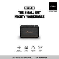 MARSHALL ACTON III BLUETOOTH BLACK -  รับประกัน 1 ปี + ส่งฟรีทั่วไทย (ลำโพงบลูทูธ ลำโพง marshall ลำโพงเบสหนัก ลำโพงบ้าน)