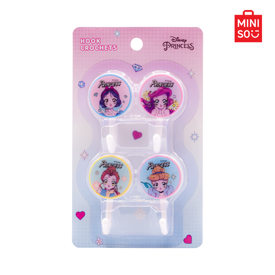 MINISO ตะขอแขวน ตะขออเนกประสงค์ Disney Manga Princess Collection ราคา 45 บาท*ส่งฟรี