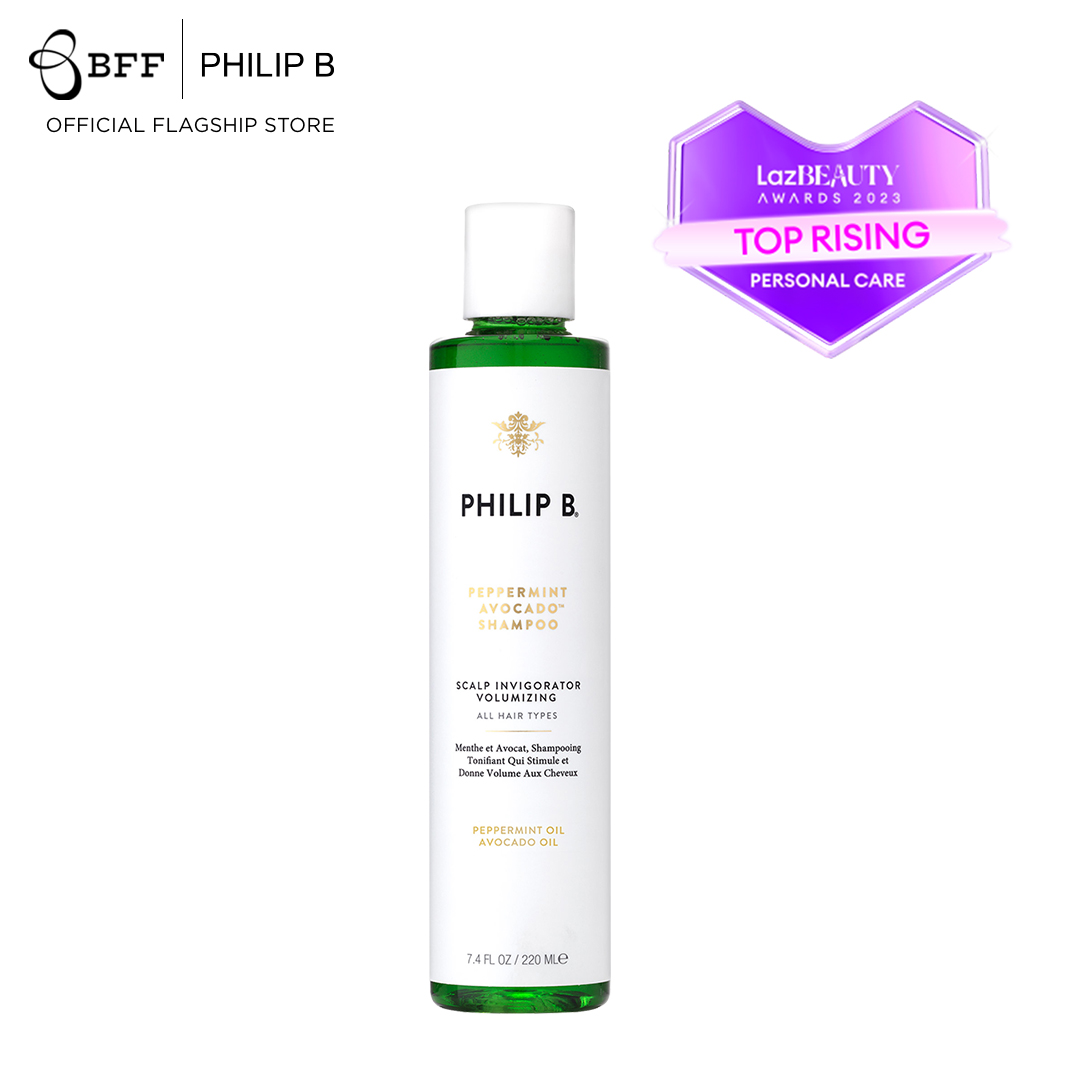 [Best Seller] Philip B. - Peppermint & Avocado Shampoo แชมพูลดความมันบนหนังศีรษะ (Peppermint oil, เปปเปอร์มิ้น, สำหรับผมมัน) ราคา 800 บาท*ส่งฟรี