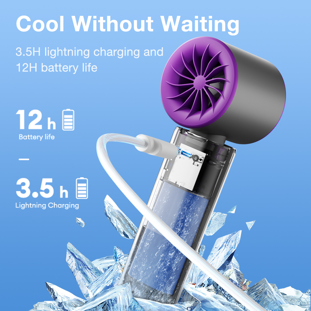 JAMAY Portable Fan 12 Hours Atmospheric Durability Light Color Dope With Hanging Rope Anti Loss Free F9 ราคา 379 บาท*ส่งฟรี