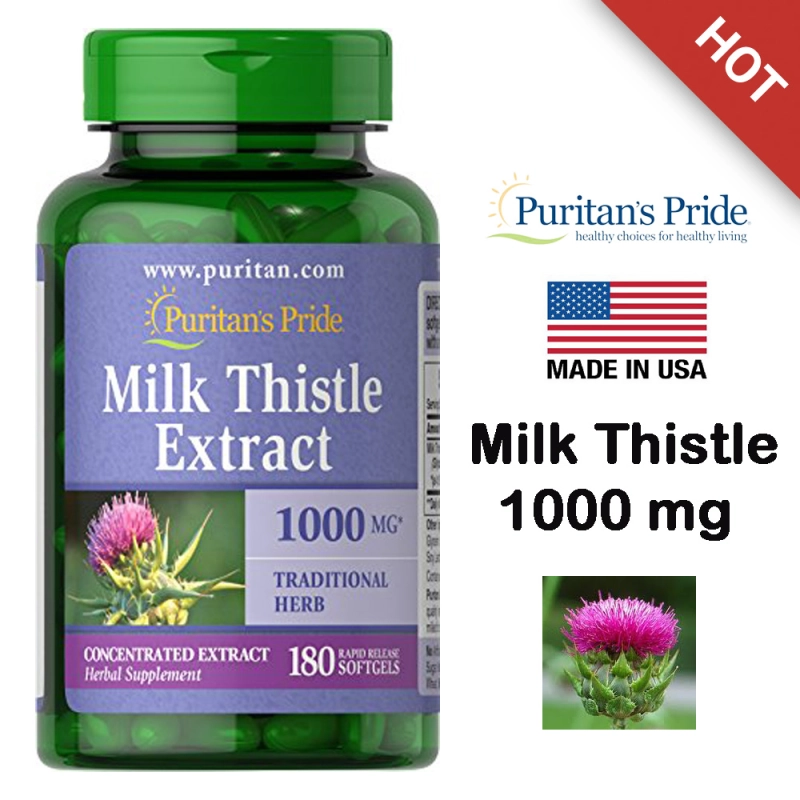 ภาพหน้าปกสินค้าHOT Puritan's Pride Milk Thistle 1000 Mg วิตามินบำรุงตับ ปกป้องเซลล์ตับจากการถูกทำลาย จากร้าน Vitamin7th บน Lazada