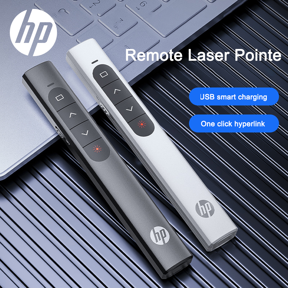 ITINFTEK Digital รีโมทนำเสนองาน HP SS10 USB แบบมัลติฟังก์ชั่น เลเซอร์รีโมทคอนโทรล2.4GHz PPT การนำเสนอพาวเวอร์พ้อยท์รีโมทบลูธูท