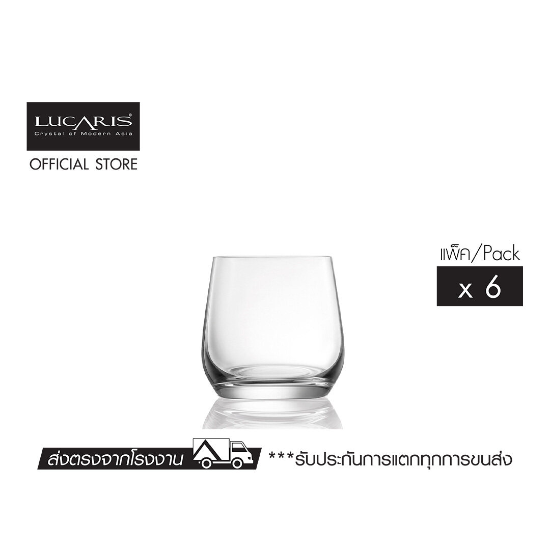 LUCARIS ชุดแก้ว HONGKONG HIP ROCK 285 ml(Pack of 6 pieces) ราคา 1,700 บาท*ส่งฟรี