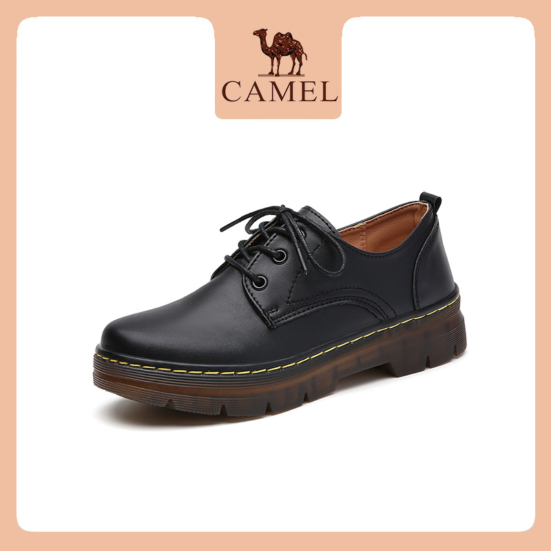 Camel Women's Loafers, Genuine Leather Loafers, Thick Soles, British Style, Autumn Leather Shoes - Cam0028 ราคา 1,197 บาท*ส่งฟรี