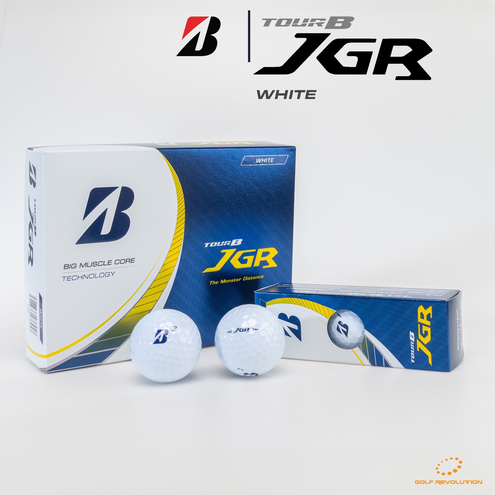 ลูกกอล์ฟ Bridgestone Golf - NEW TourB JGR Golf Ball, Price: 1,560 THB/dz(Promotion : Buy1, Free Cap1) ราคา 1,560 บาท*ส่งฟรี
