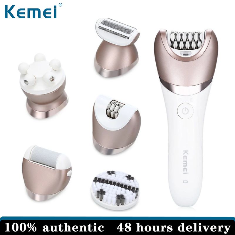 Kemei เครื่องกำจัดขนไฟฟ้าเครื่องโกนหนวดสำหรับผู้หญิง Km-8001 ราคา 624 บาท*ส่งฟรี