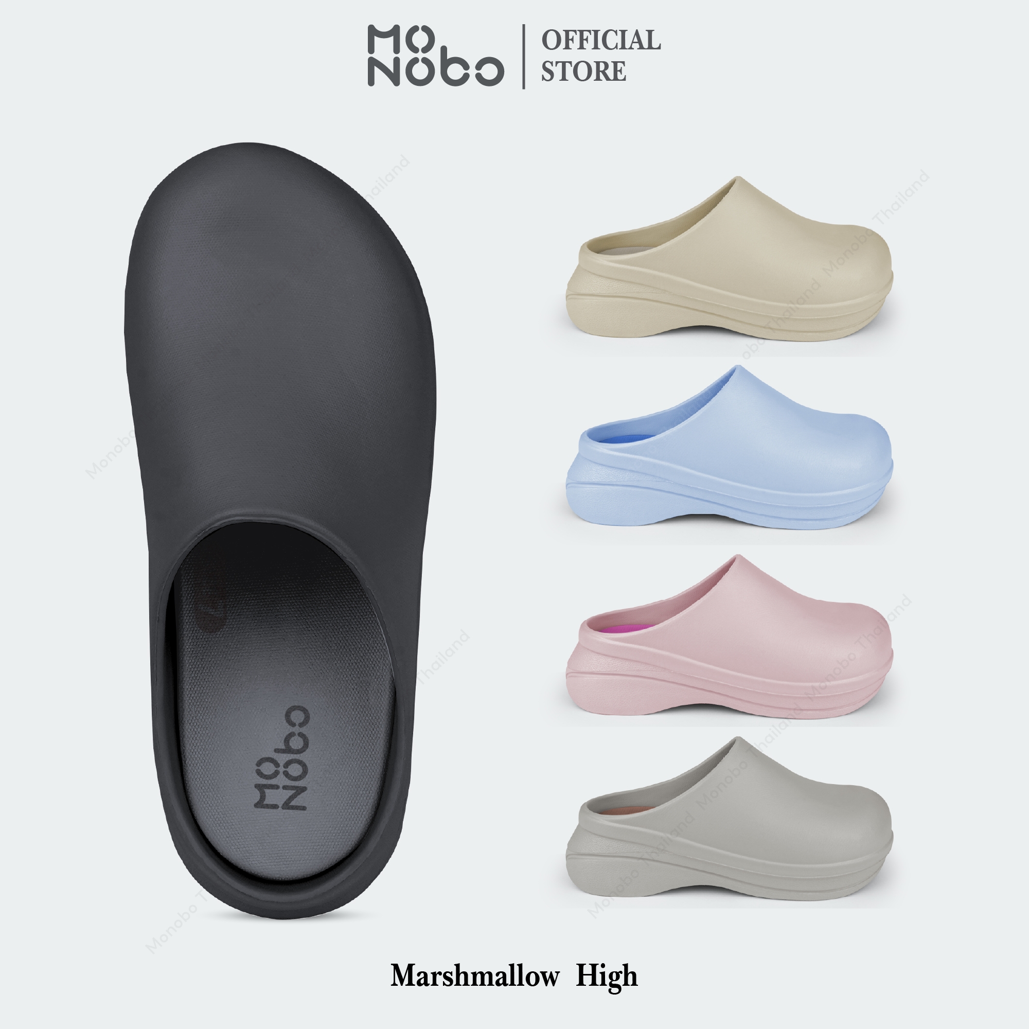 MONOBO รุ่น Marshmallow High (NEW) รองเท้าแตะแบบสวมแฟขั่น ของแท้ 100% ราคา 890 บาท*ส่งฟรี