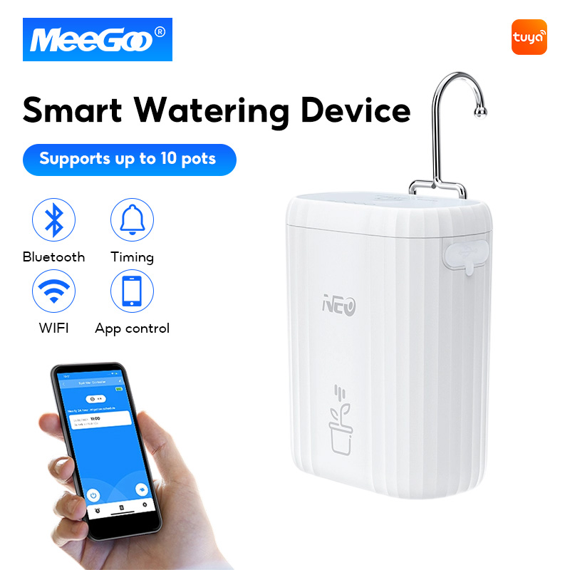 Meegoo Tuya Plant Watering Device Automatic Watering System Wifi Automatic Watering Timer Automatic Irrigation System Irrigation Garden Timer - ยี่ห้อ MeeGoo ราคา 594 บาท*ส่งฟรี