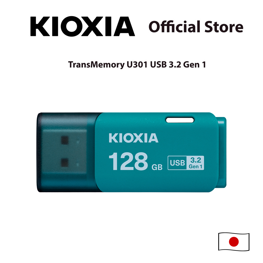 KIOXIA TransMemory U301 Light Blue USB3.2 Gen 1 Flash Drive - 128GB ราคา 1,299 บาท*ส่งฟรี