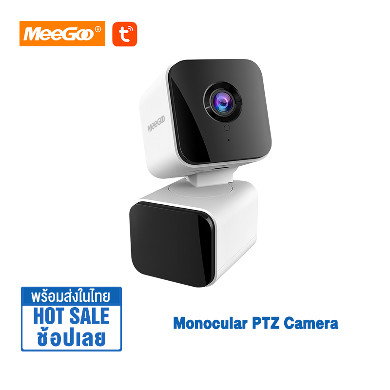 Meegoo Monocular Ptz Camera Single Lens Smart Camera Tuya Indoor Camera 400W 2560*1440P Cctv Camera Panoramic Camera for Home Installation ราคา 959 บาท*ส่งฟรี