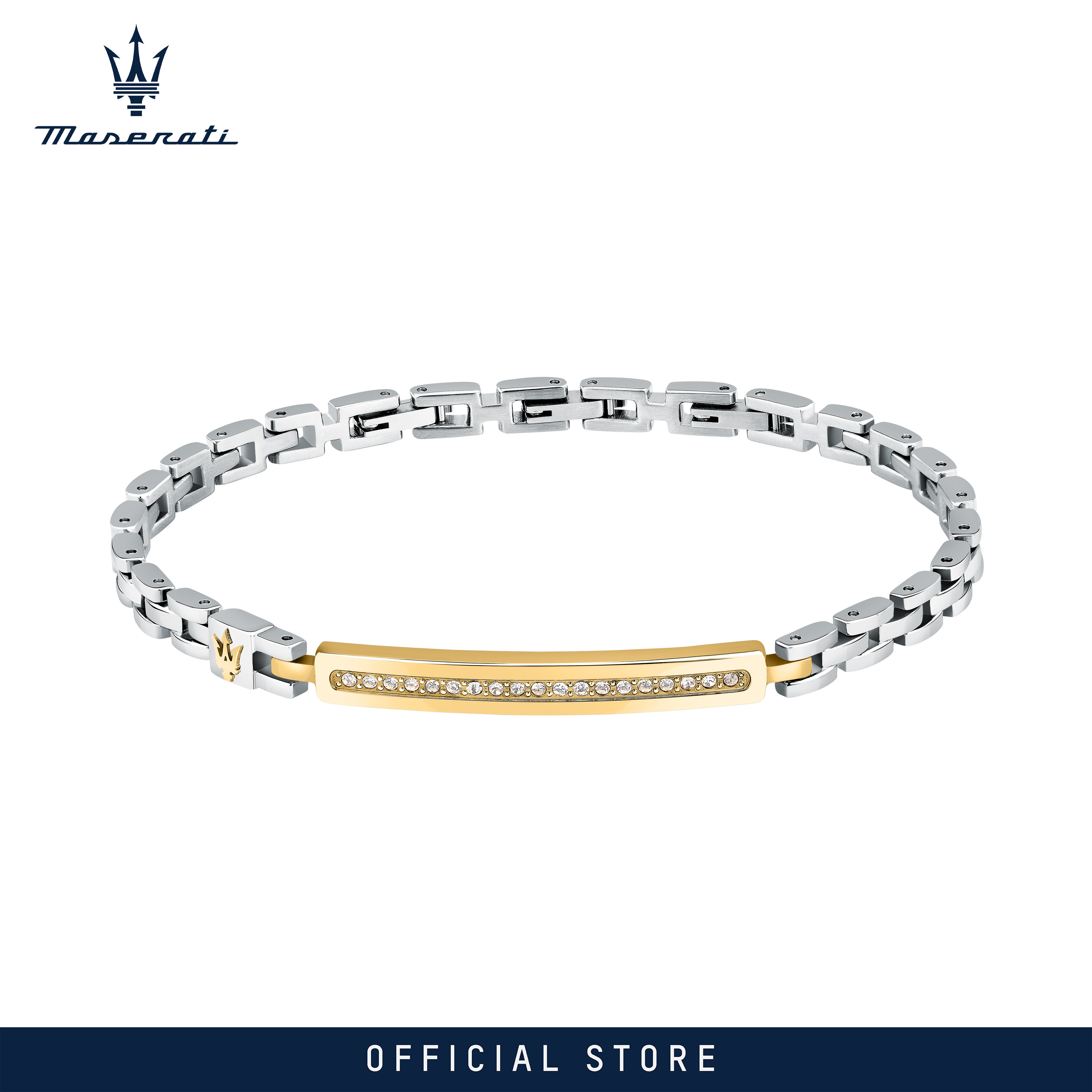 Maserati 18.5+3cm Men's Bracelet Bracelet JM224AVD42 ราคา 3,093 บาท*ส่งฟรี