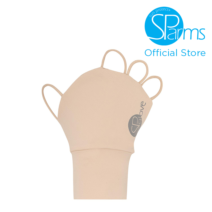 SParms ถุงมือกันแดดแบบเปิดฝ่ามือ กันรังสีUV 99.8% - สีเบจ ราคา 1,190 บาท*ส่งฟรี