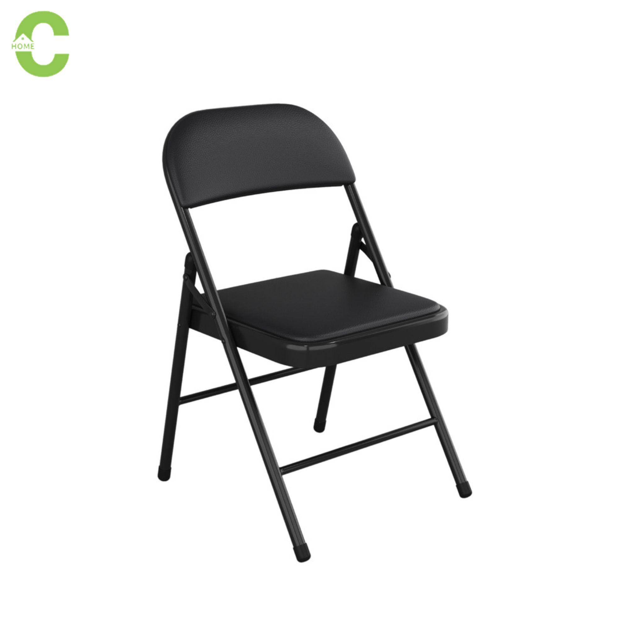 HOMEC เก้าอี้พับได้ เก้าอี้เหล็ก เก้าอี้ทำงาน เบาะหนัง PVC เก้าอี้เหล็ก เบาะหนัง โครงเหล็ก มียางหุ้มที่ขา รับน้ำหนัก 100 kg Seat Steel Chair ราคา 459 บาท*ส่งฟรี