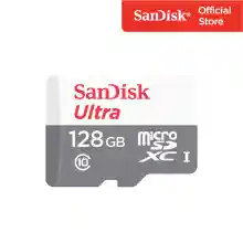 ภาพขนาดย่อสินค้าSandisk Micro Ultra Lite Speed 100MB , 128GB ,C10, UHS-1,R, 3x5 - (SDSQUNR-128G-GN6MN)