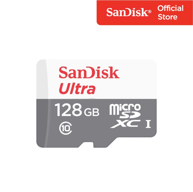 ภาพหน้าปกสินค้าSandisk Micro Ultra Lite Speed 100MB , 128GB ,C10, UHS-1,R, 3x5 - (SDSQUNR-128G-GN6MN)