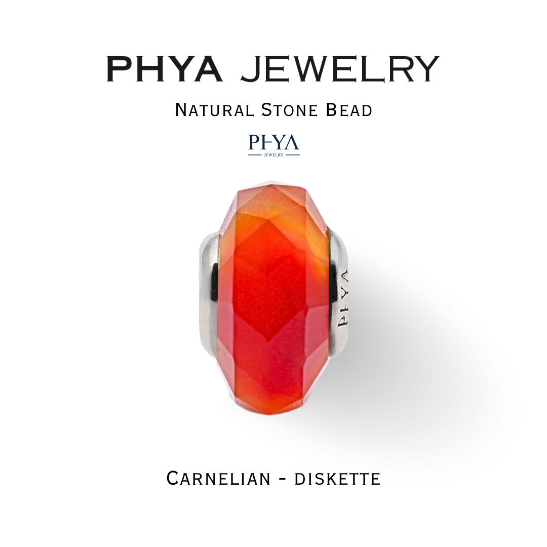 Phya Carnelian Natural Stone Bead - Diskette : Carnelian Stone Beads - Carnelian ราคา 1,900 บาท*ส่งฟรี
