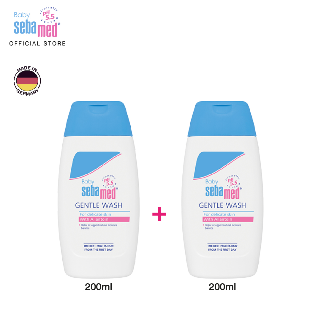 เซ็ต 1แถม1: SEBAMED BABY GENTLE WASH 200ML & BABY GENTLE WASH 200ML ราคา 920 บาท*ส่งฟรี
