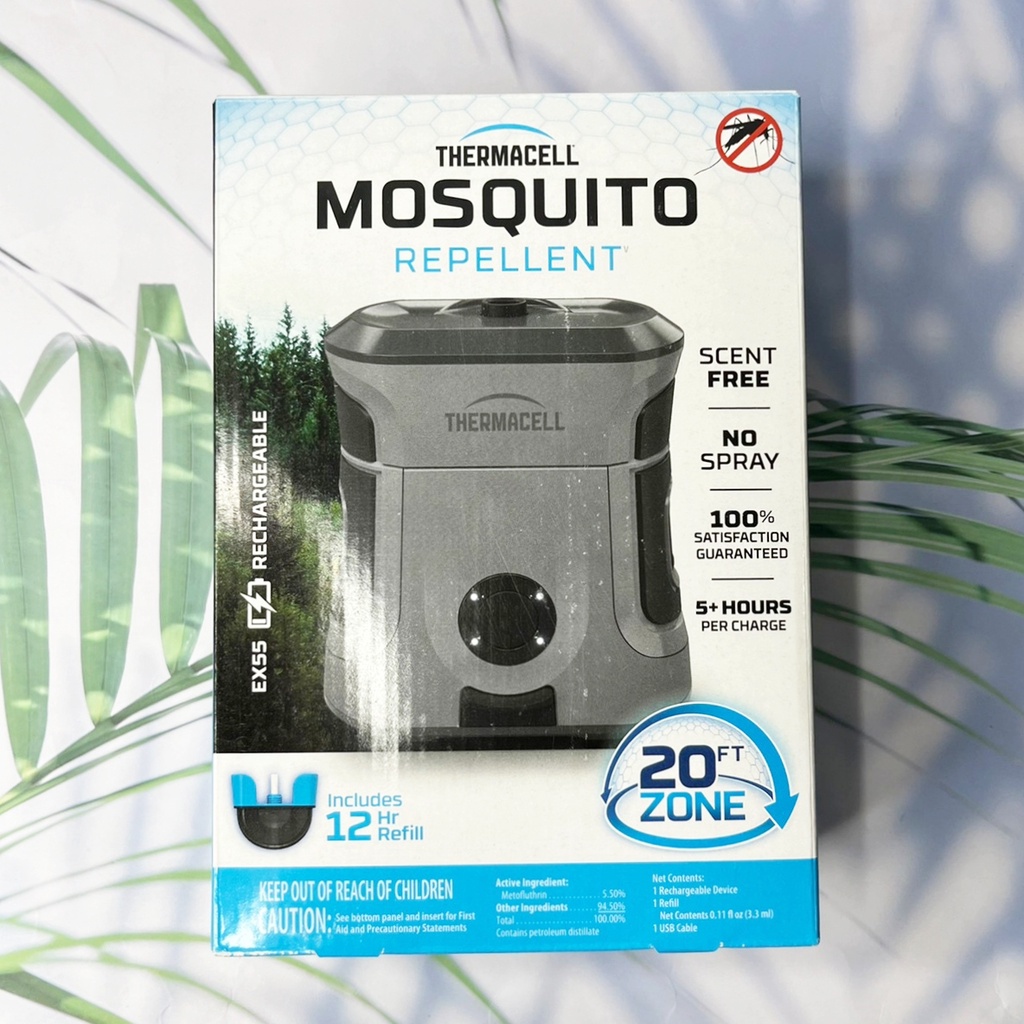 เครื่องไล่ยุง แบบชาร์จไฟได้ Mosquito Repellent EX55-Series Rechargeable Repeller Includes 12-Hr Refill (Thermacell®) ราคา 3,768 บาท*ส่งฟรี