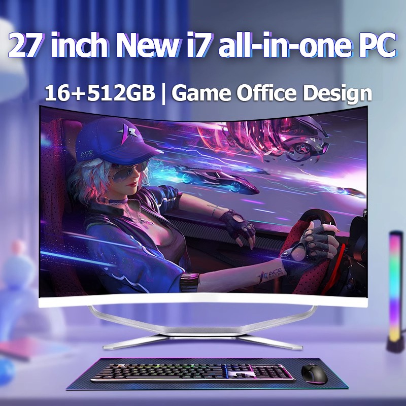 New27 Inch All-In-One Pcintel Core I5/I7 4700/7700 16Gb Ram 512Gb Ssd Full Hd Computer, Gaming and Office Computer All-In-One Comes with Mouse and Keyboard as a Gift. ราคา 15,499 บาท*ส่งฟรี