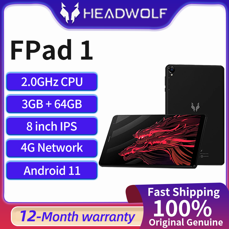 Headwolf FPad 1 Tab 8 inch android tablet 3GB Ram 64GB Rom 4G LTE Phone Call Tablet PC Camera 5MP+5MP ราคา 2,553 บาท*ส่งฟรี