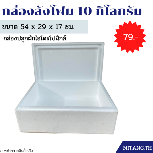 กล่องลังโฟม 10 กิโลกรัม