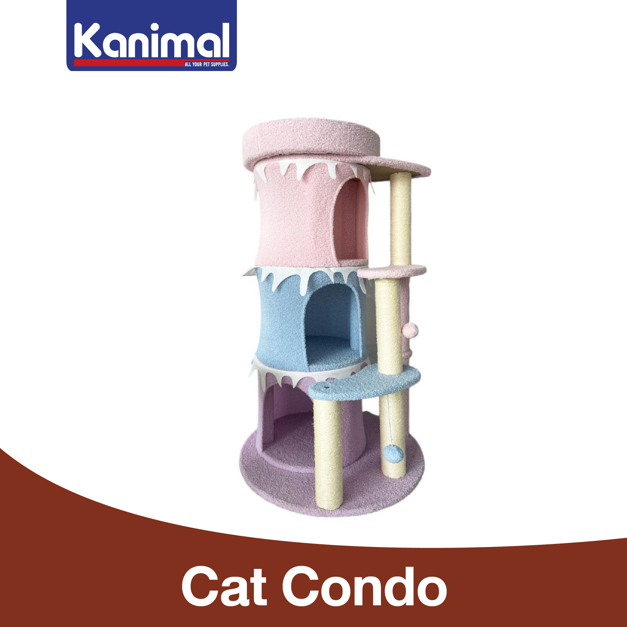 Kanimal pastel tree 55x55x110 cm. ราคา 2,048 บาท*ส่งฟรี