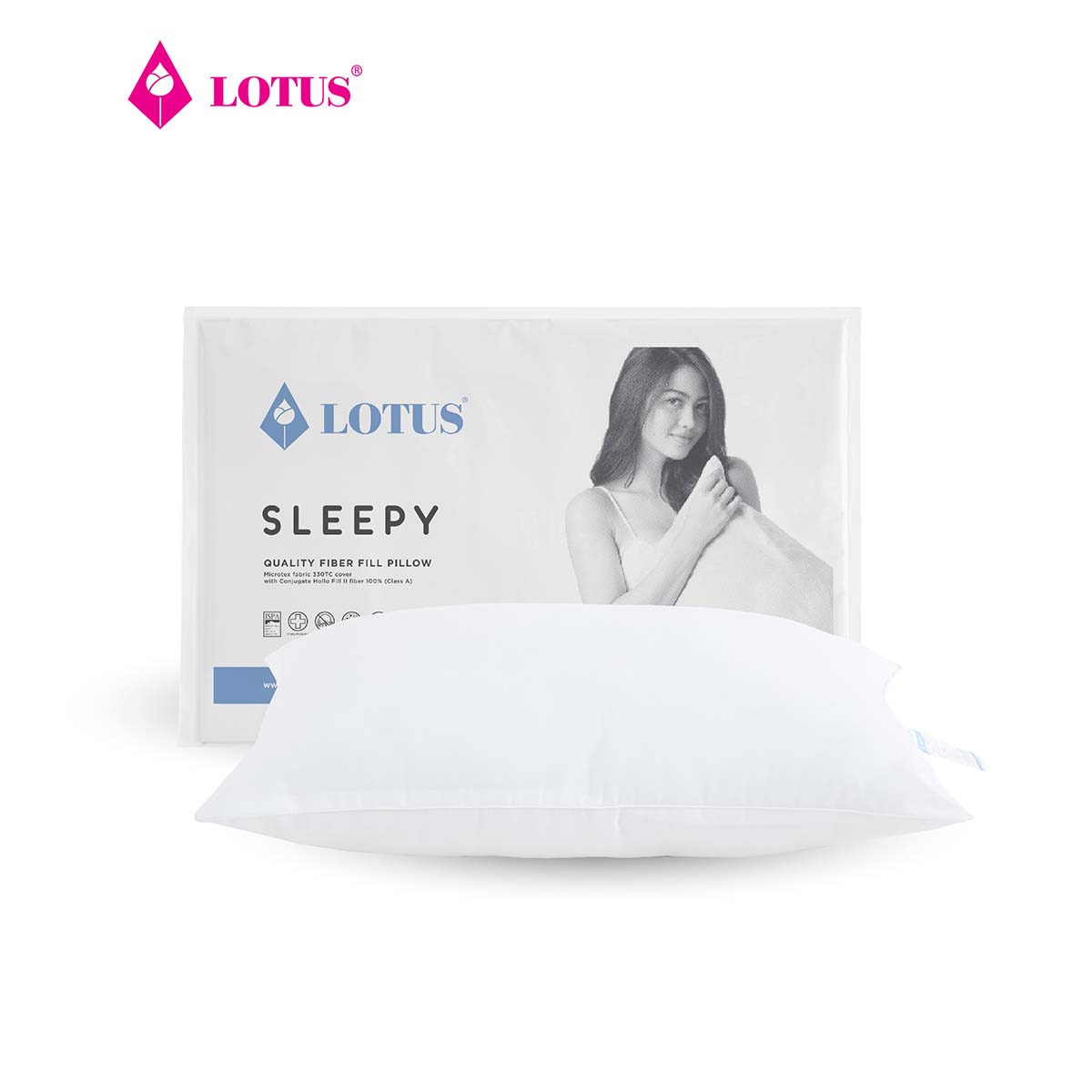 LOTUS หมอนหนุนสุขภาพ~ใยสังเคราะห์ ส่งฟรี ราคา 195 บาท*ส่งฟรี