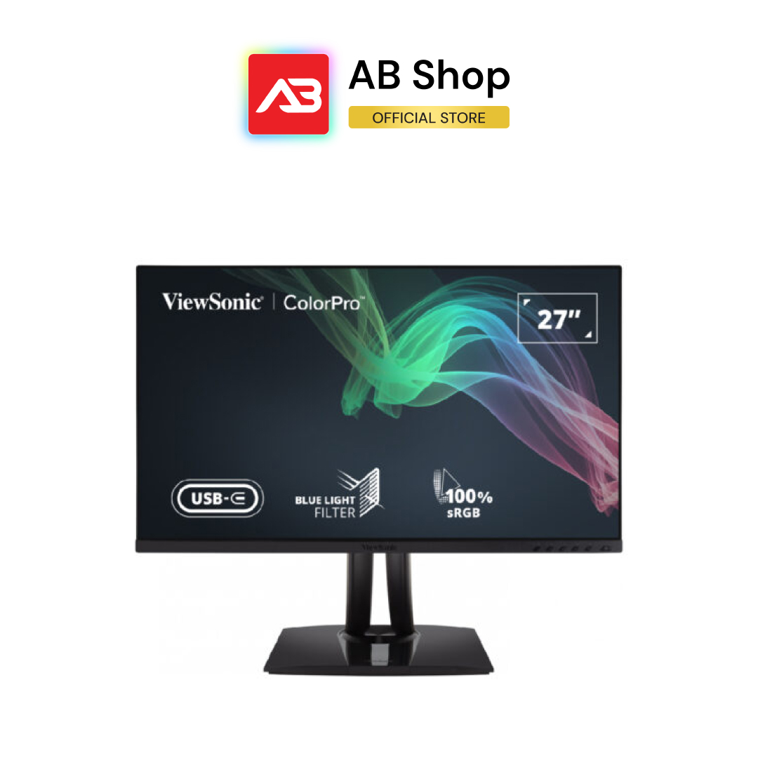 ViewSonic จอมอนิเตอร์ 27″ 4K(3840×2160)(UHD) 60Hz SuperClear IPS panel รุ่น VP2756-4K ราคา 15,900 บาท*ส่งฟรี