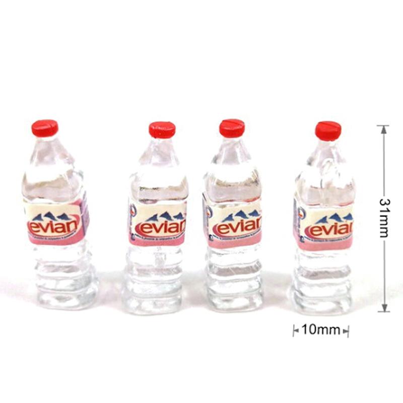 1:12 4Pcs dollhouse water bottle miniature toy doll food kitchen accessories