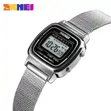 ภาพขนาดย่อของสินค้าSKMEI แฟชั่นสำหรับผู้หญิงนาฬิกานาฬิกาดิจิตอลแบบง่ายๆสุภาพสตรีนาฬิกาข้อมือกันน้ำนาฬิกาผู้หญิง 1252
