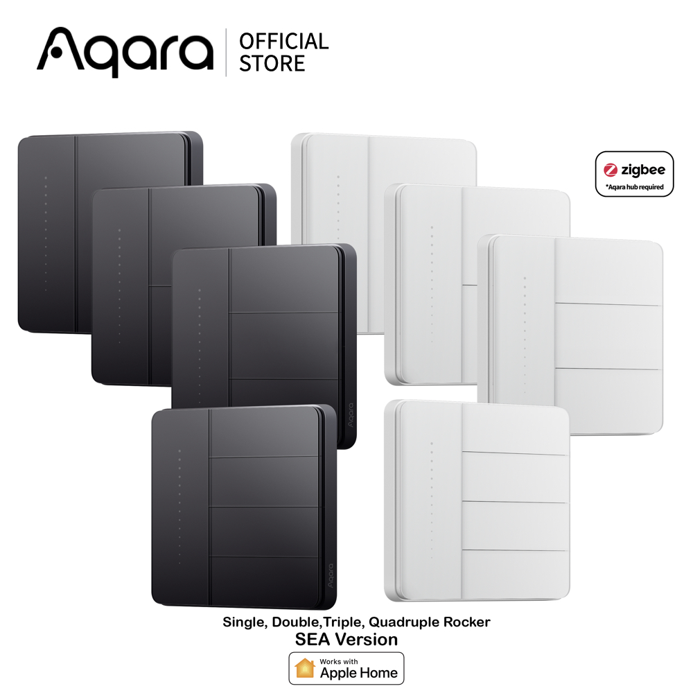 Aqara - Smart Wall Switch Z1 Pro EU - White / Black สวิตช์ไฟ ราคา 1,450 บาท*ส่งฟรี