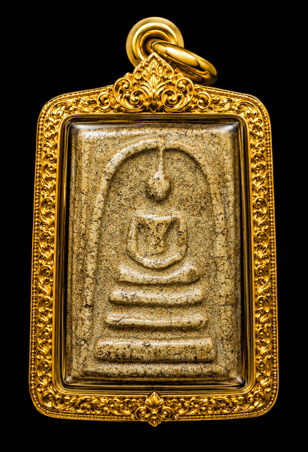 Phra Sam Det Wat Rangkham Large Rat Tooth Print Ten Village Craftsmen Print (Accepting Orders for It Products & Watches)