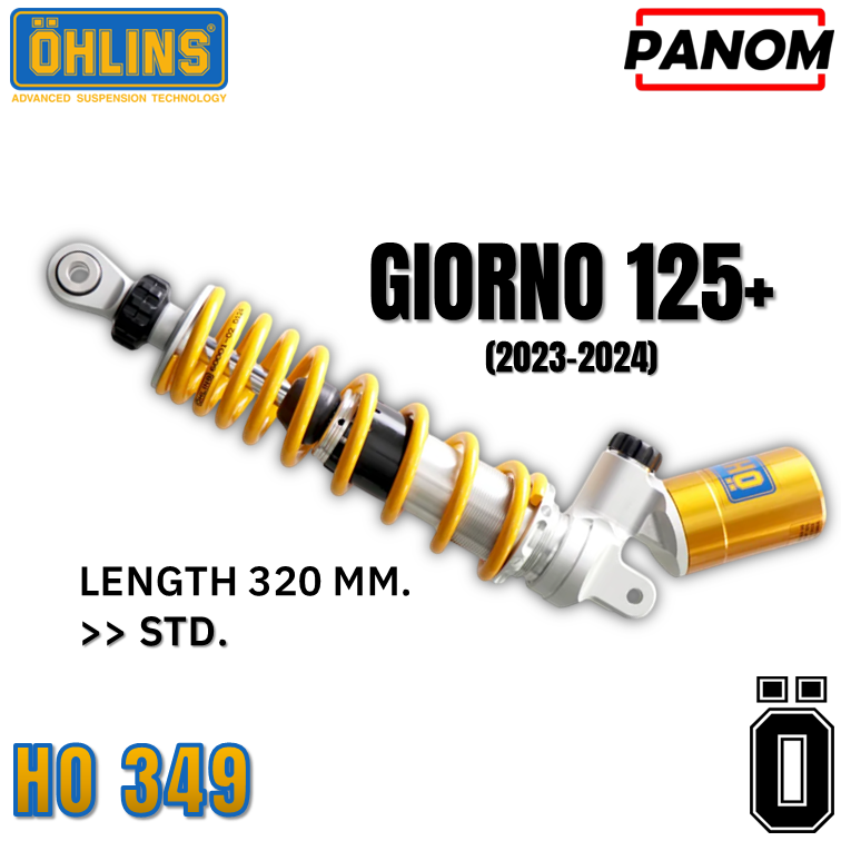 โช้คหลัง (OHLINS) HONDA GIORNO+125 (2023-2024) (ความสูง 320 mm. STD) Barcode HO 349 ราคา 18,800 บาท*ส่งฟรี