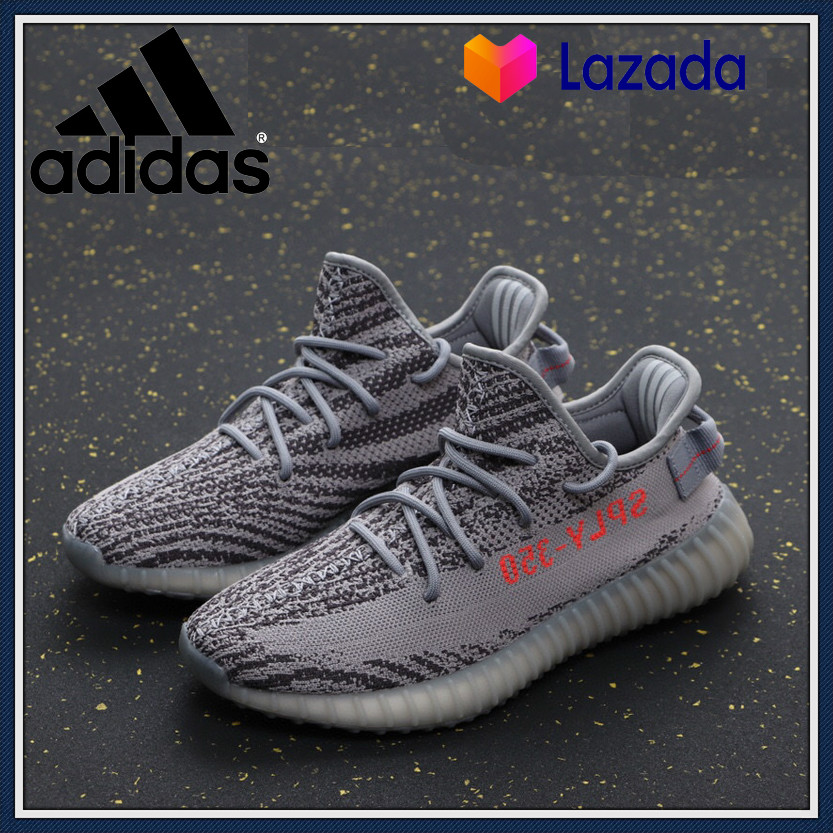 Adidas yeezy boost 350 v2 รองเท้ากีฬาน้ำหนักเบารองเท้าลำลองสวมใส่สบายดูดซับแรงกระแทกรองเท้าผู้ชายรองเท้าผู้หญิง running shoes