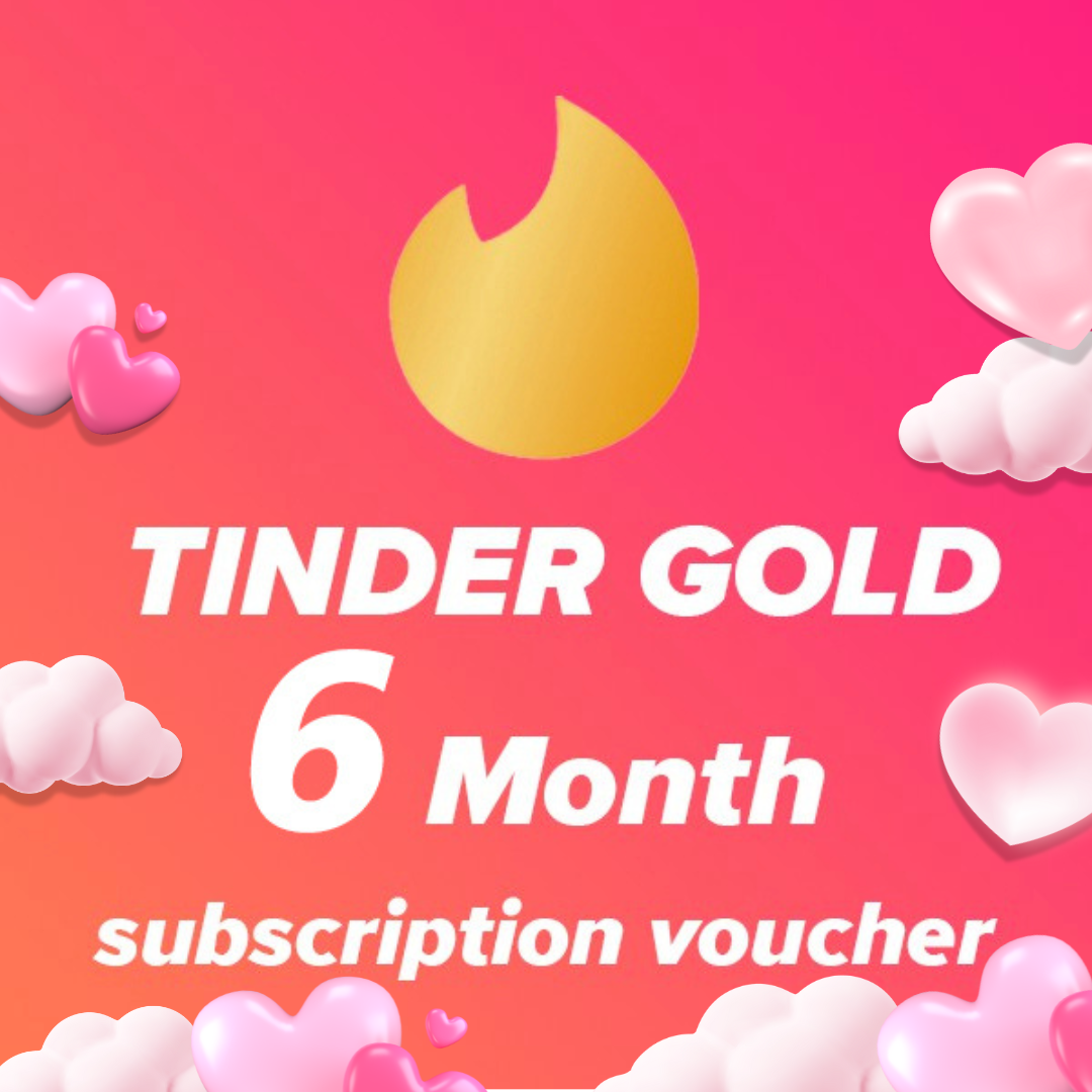 [โค้ดสำหรับลูกค้าที่อยู่ในประเทศไทยเท่านั้น] Tinder : Gold 6 month subscription [รับโค้ดที่ Lazada Wallet] คูปอง ทินเดอร์โกล์ด 6 เดือน ราคา 599 บาท*ส่งฟรี