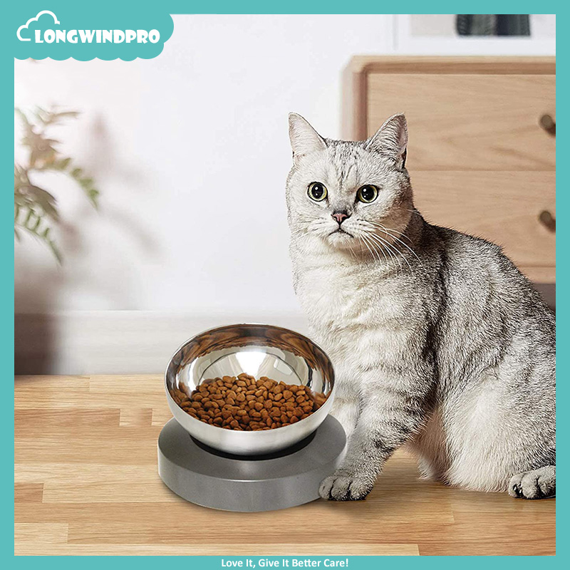 304 Stainless Steel Cat Food Bowls Dog Bowl Feeder Elevated No Spill Pet Feeding Bowls Dishes for Puppy Small Cats Dogs Bowl ราคา 643 บาท*ส่งฟรี