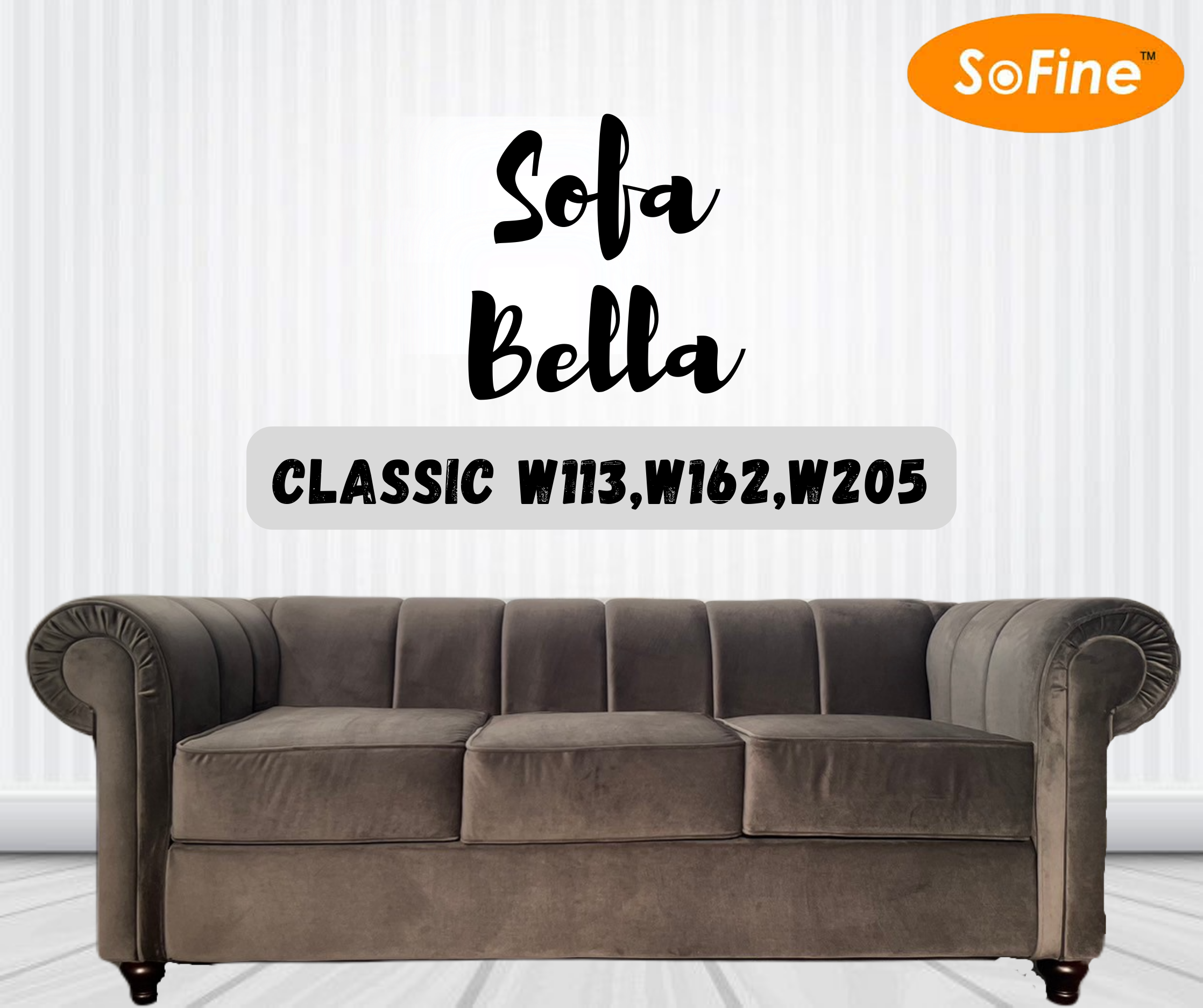 โซฟา รุ่นเบลล่า Sofa Bella เบาะนั่งพ็อคเก็จสปริง ราคา 6,400 บาท*ส่งฟรี