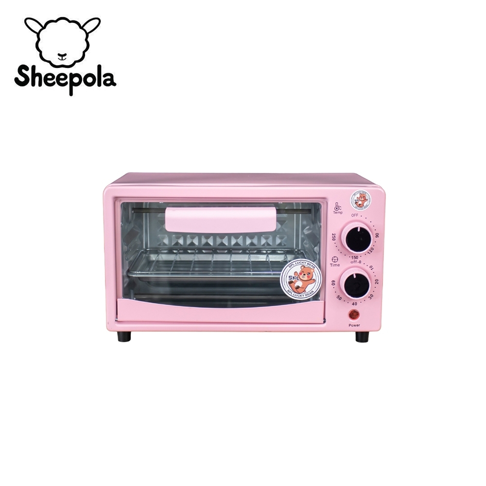 เตาอบสีชมพูเข้าใหม่ ลายหมี เตาอบไฟฟ้า ความจุ 12 ลิตร กำลังไฟ 600 วัตต์ เตาอบขนาดเล็ก Sheepolamall ราคา 428 บาท*ส่งฟรี
