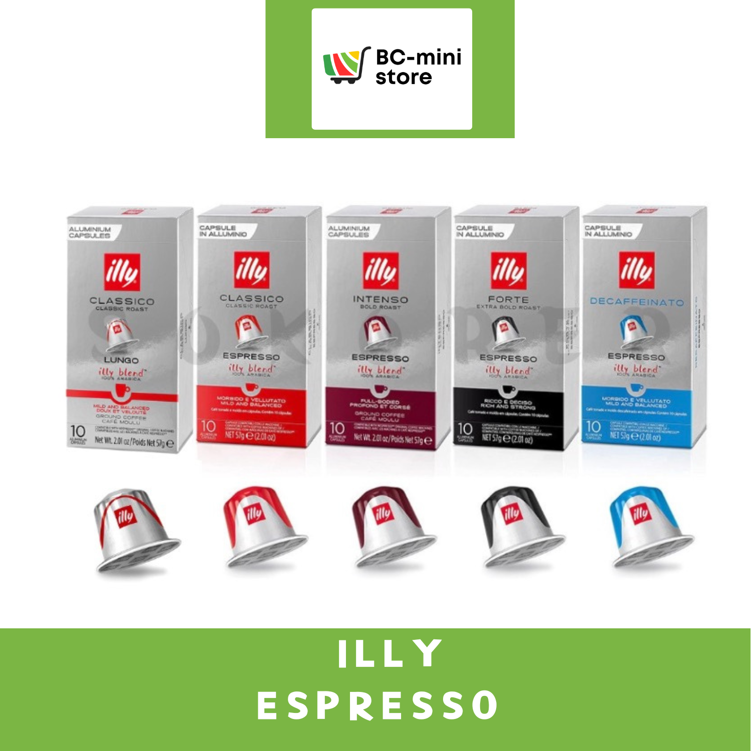 illyกาแฟแคปซูลNespressoของแท้ พร้อมส่งBCmin ราคา 235 บาท*ส่งฟรี